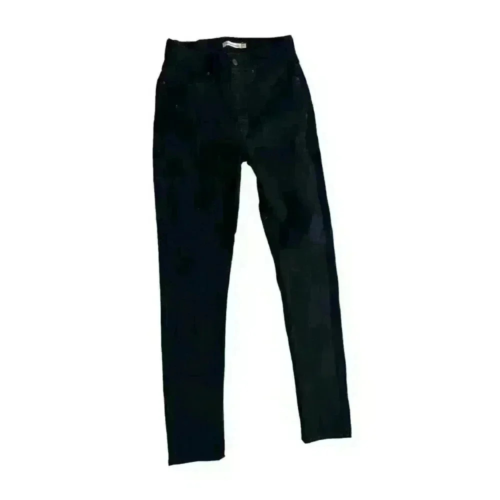 Women's Levi Strauss Black Denim Jeans Size 27 High Rise Skinny Stretchy EUC - Picture 7 of 8